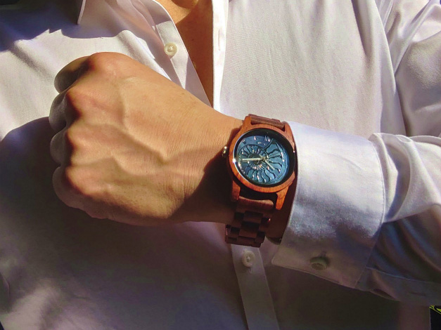 TENSEテンスアンモナイトカッティングデザインモデル木製腕時計