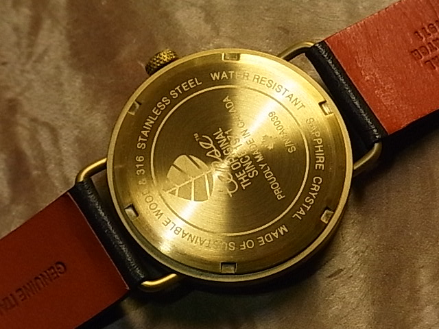 テンス  日本公式ショップ 木製腕時計 レディース メンズ ウォッチ レクタンギュラーモデル No.244-N インレイドサンダルウッド ギフトにも隠れた人気を誇る 天然木の木目が美しい 軽量 木製 腕時計 