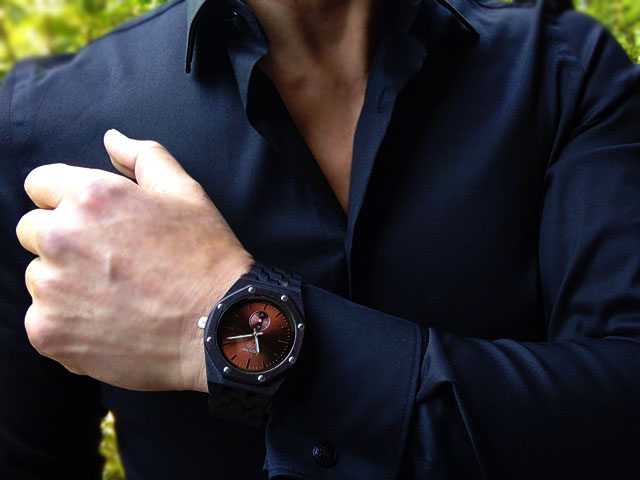 TENSEテンスオクタゴンアドバンストモデル木製腕時計
