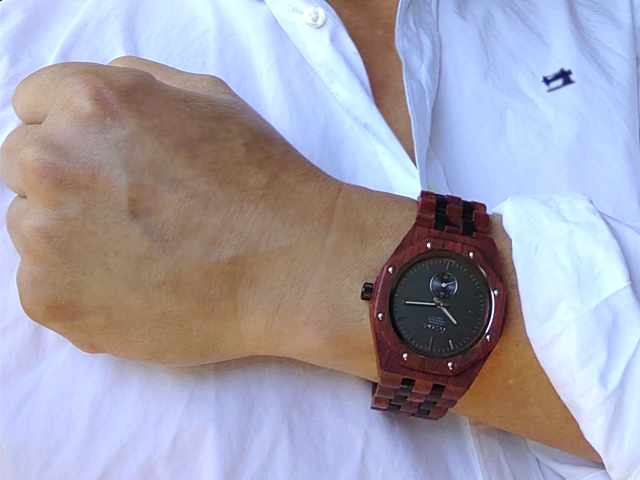 TENSEテンスオクタゴンアドバンストモデル木製腕時計